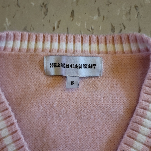 Heaven Can Wait Pink Sweater - Picture 2 of 5